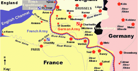 Map Of Chantilly France Trench Construction In World War I the Geat War World War One