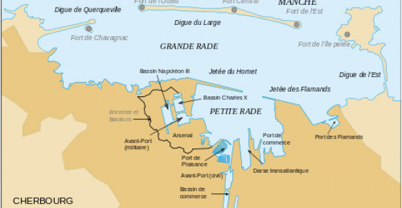Map Of Cherbourg France Cherbourg Octeville Revolvy
