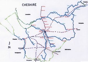 Map Of Cheshire England Deep History Of Cheshire