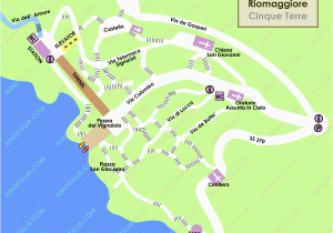 Map Of Cinque Terre Italy Positano Cinque Terre Riomaggiore S City Map In Cinque Terre