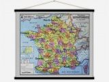Map Of Cities In France France Departements Vintage Map