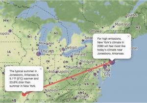 Map Of Cities In Tennessee Climate Change Study Huge Changes In Weather for 450 Us Cities by