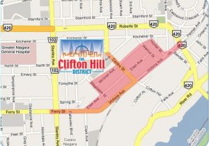 Map Of Clifton Ohio Map Clifton Hill Niagara Falls for Driving Directions to the