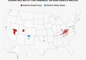 Map Of Clinton County Ohio Maps Show that Counties where Opioid Deaths are High Voted for Trump