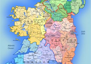 Map Of Co Clare Ireland Detailed Large Map Of Ireland Administrative Map Of Ireland