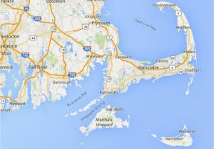 Map Of Coastal New England Maps Of Cape Cod Martha S Vineyard and Nantucket