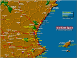 Map Of Coastal Spain East Coast Of Spain Map Twitterleesclub