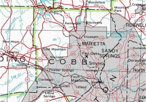 Map Of Cobb County Georgia County Of Cobb Georgiainfo