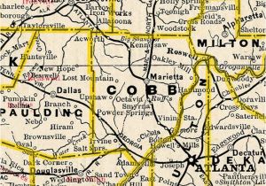 Map Of Cobb County Georgia County Of Cobb Georgiainfo