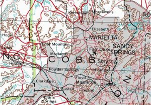 Map Of Cobb County Georgia County Of Cobb Georgiainfo