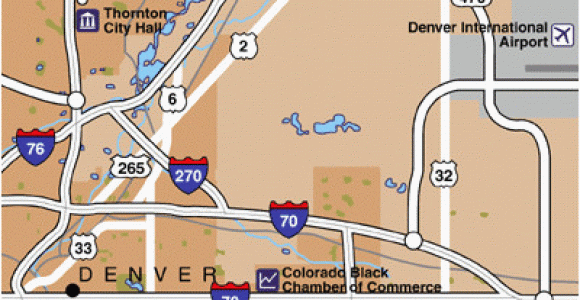 Map Of Colorado Airports Denver International Airport Airport Maps Maps and Directions to