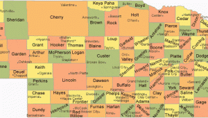 Map Of Colorado and Nebraska Nebraska County Map