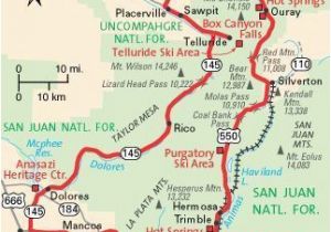 Map Of Colorado and New Mexico the Winding Us Highway 550 is Also Known as the Million Dollar