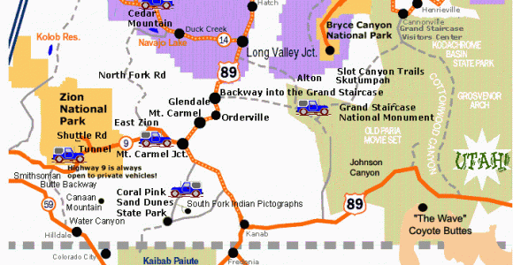 Map Of Colorado and Utah A Map Of southern Utah and northeast Arizona Showing How Close Zion