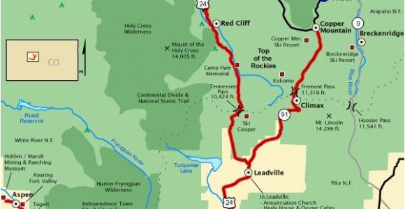 Map Of Colorado Breckenridge top Of the Rockies Map America S byways Go West Pinterest