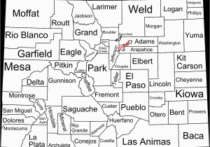 Map Of Colorado Springs School Districts Colorado Counties 64 Counties and the Co towns In them
