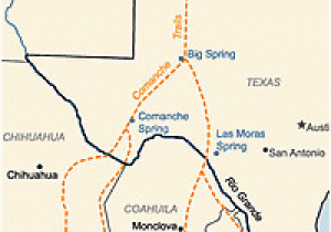 Map Of Comanche Texas Comanche Trails Map Our Indians Comanche Tribe Comanche Indians