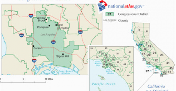 Map Of Compton California California S 37th Congressional District Wikiwand