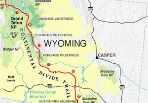 Map Of Continental Divide In Colorado Continental Divide Trail society Cdt In Wyoming