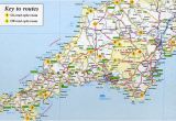 Map Of Cornwall and Devon England Englisch
