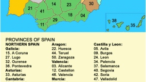 Map Of Costas In Spain Map Of Provinces Of Spain Travel Journal Ing In 2019
