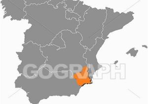 Map Of Costas In Spain Map Of Spain Murcia