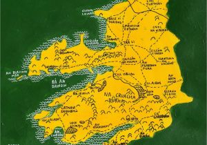 Map Of County Kerry Ireland County Kerry Ireland Map Art Irish Language the Wee Shed