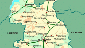 Map Of County Tipperary Ireland Map Of County Tipperary Home Of Grandpa Kennedy Back to the