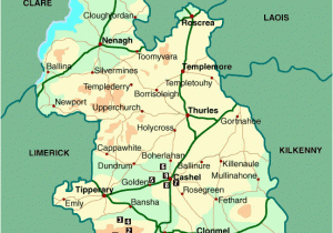 Map Of County Tipperary Ireland Map Of County Tipperary Home Of Grandpa Kennedy Back to the