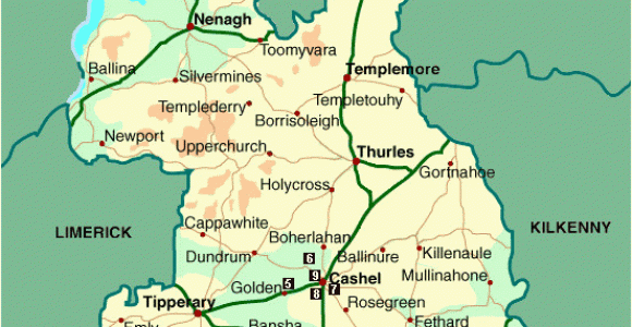 Map Of County Tipperary Ireland Map Of County Tipperary Home Of Grandpa Kennedy Back to the