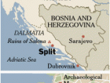 Map Of Croatia and Europe Sailed In This area when It Was Still Yugoslavia Split