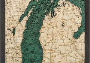 Map Of Crystal Lake Michigan Bathymetric Maps Michigan Scrimshaw Gallery