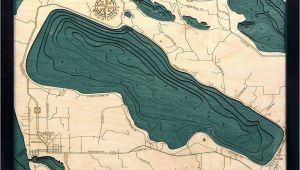 Map Of Crystal Lake Michigan Bathymetric Maps Michigan Scrimshaw Gallery