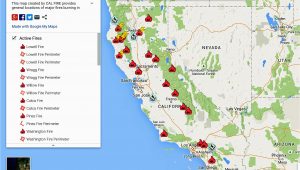 Map Of Current California Wildfires Map California Map Current California Wildfires California List Of