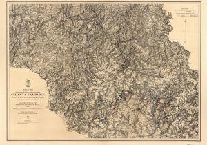 Map Of Dallas Georgia Map S Illustrating the Military Operations Of the atlanta Campaign