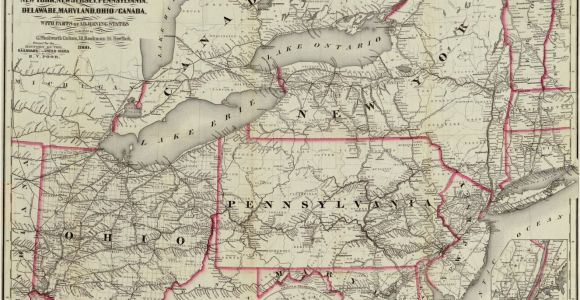 Map Of Delaware Ohio New York New Jersey Pennsylvania Delaware Maryland Ohio and