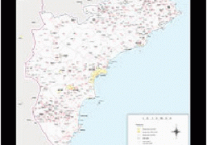 Map Of Denia area Spain Digiatlas Digital Maps