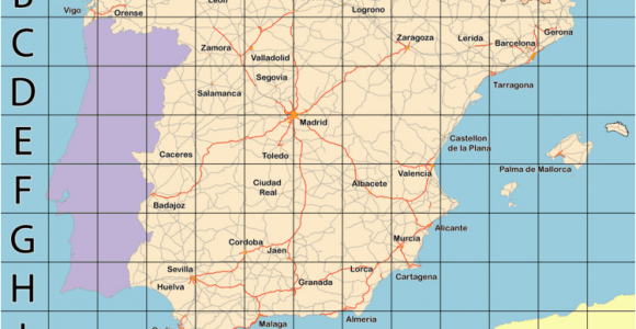 Map Of Denia area Spain Large Map Of Spain S Cities and Regions