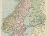 Map Of Denmark In Europe Historical Maps Of Scandinavia