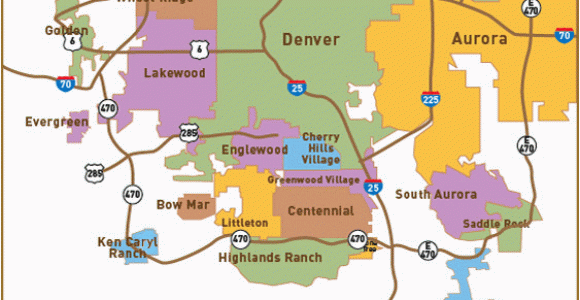 Map Of Denver Colorado and Surrounding areas Relocation Map for Denver Suburbs Click On the Best Suburbs