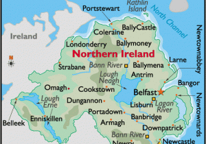 Map Of Derry northern Ireland northern Ireland Large Color Map Ancestors Came From