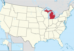 Map Of Detroit and Canada Michigan Wikipedia