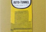 Map Of Detroit and Canada to Canada by Auto Tunnel Vintage Travel Brochure Flyer Map