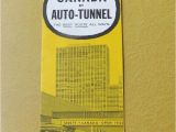 Map Of Detroit and Canada to Canada by Auto Tunnel Vintage Travel Brochure Flyer Map