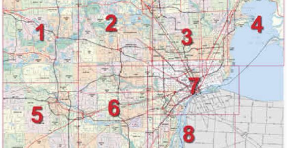 Map Of Detroit area Michigan Mdot Detroit Maps