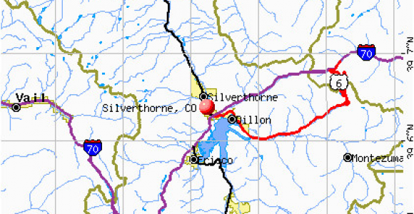 Map Of Dillon Colorado Silverthorne Colorado Co 80497 Profile Population Maps Real