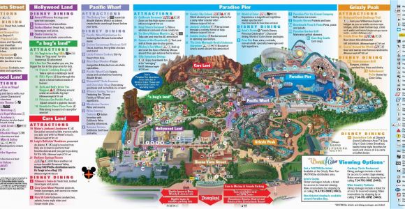 Map Of Disney California Adventure Park 10 Awesome Printable Map Disneyland California Elegant Disney