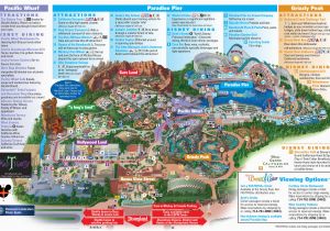 Map Of Disneyland and California Adventure Disney California Adventure Map Valid Printable Map Disneyland