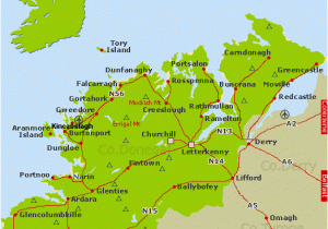 Map Of Donegal County Ireland Map Of Donegal tourist attractions Download them and Print