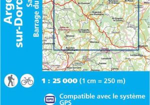Map Of Dordogne France Ign 2235 Argentat Sur Dordogne Frankreich Wanderkarte 1 25 000